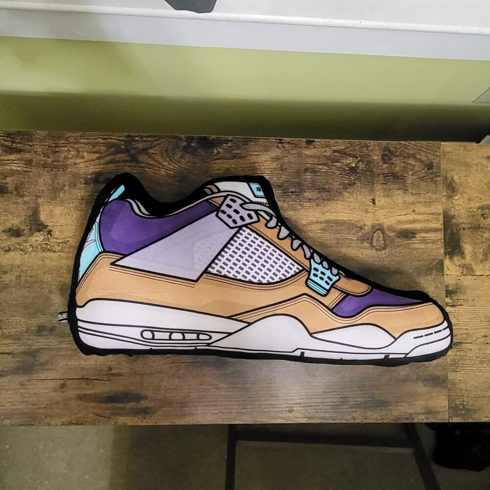 Jordan 4 Union LA Desert Moss Sneaker Pillow
